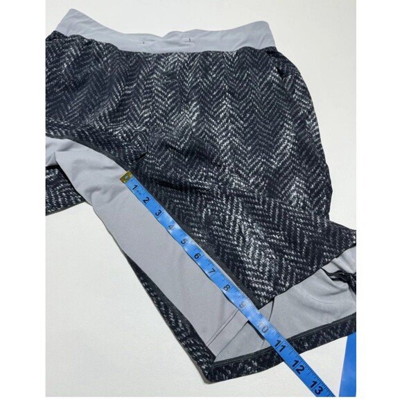 LULULEMON Grey Black T.H.E. Shorts 9" Lined Bleached Herringbone Mens Size Small - Picture 8 of 9